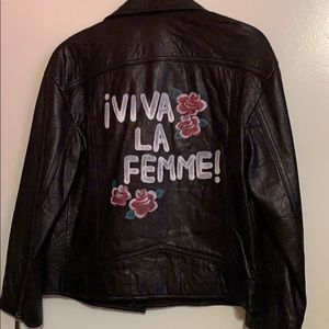Joie Viva La Femme Leather Jacket